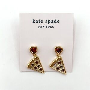 KS002-Kate Spade pizza earrings